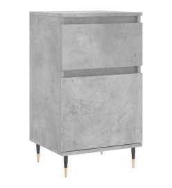 Buffet gris béton 40x35x70 cm bois d'ingénierie