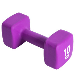 Pure2Improve Haltère 10 kg Néoprène Violet