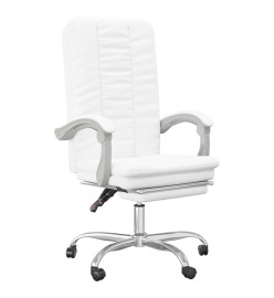 Fauteuil inclinable de bureau Blanc Similicuir