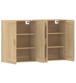 Armoires murales 2 pcs chêne sonoma bois d'ingénierie