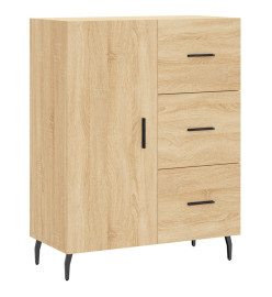 Buffet chêne sonoma 69,5x34x90 cm bois d'ingénierie