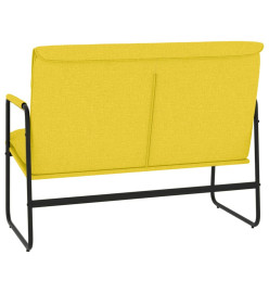 Banc Jaune clair 100x64x80 cm Tissu