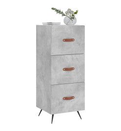 Buffet Gris béton 34,5x34x90 cm Bois d'ingénierie