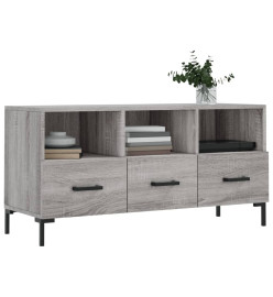 Meuble TV sonoma gris 102x36x50 cm bois d'ingénierie