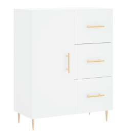 Buffet blanc 69,5x34x90 cm bois d'ingénierie