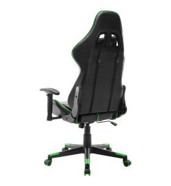 Chaise de jeu Noir et vert Cuir artificiel