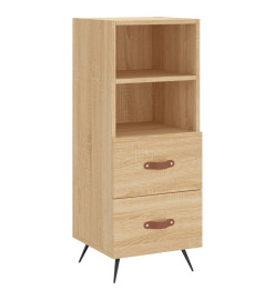 Buffet haut Chêne sonoma 34,5x34x180 cm Bois d'ingénierie