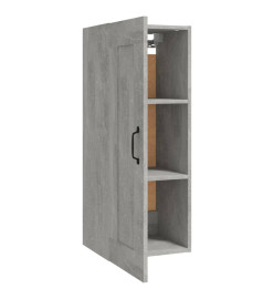 Armoire suspendue Gris béton 35x34x90 cm Bois d'ingénierie