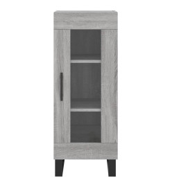 Buffet haut Sonoma gris 34,5x34x180 cm Bois d'ingénierie