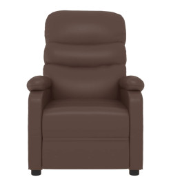 Fauteuil inclinable Marron Similicuir