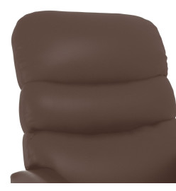 Fauteuil inclinable Marron Similicuir