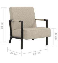 Fauteuil Gris clair Similicuir