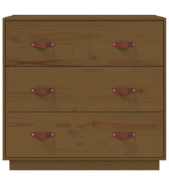 Buffet Marron miel 80x40x75 cm Bois massif de pin