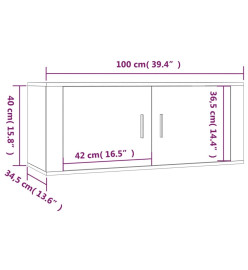 Ensemble de meubles TV 4 pcs Chêne sonoma Bois d'ingénierie