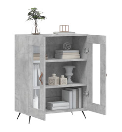 Buffet gris béton 69,5x34x90 cm bois d'ingénierie