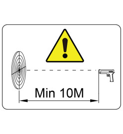 Cible de tir avec réinitialisation automatique et 4+1 cibles