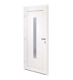 Porte d'entrée anthracite 98x208 cm PVC