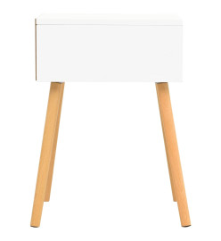 Tables de chevet 2 pcs Blanc/chêne sonoma 40x40x56 cm Aggloméré