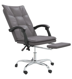 Fauteuil inclinable de bureau Gris Similicuir