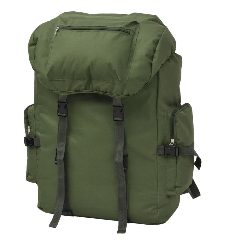 Sac à dos en style d'armée 65 L Vert