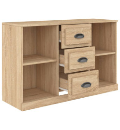 Buffet chêne sonoma 104,5x35,5x67,5 cm bois d'ingénierie