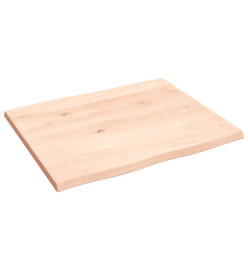 Dessus de table bois chêne massif non traité bordure assortie