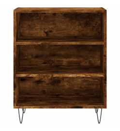 Buffet chêne fumé 57x35x70 cm bois d'ingénierie