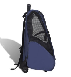 Chariot polyvalent pliable pour animaux de compagnie Bleu