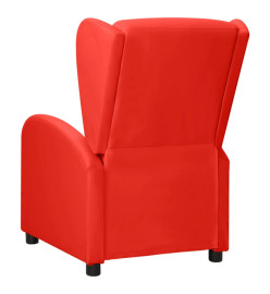 Fauteuil de massage électrique à oreilles Rouge Similicuir