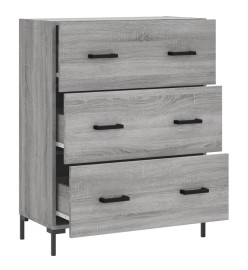 Buffet sonoma gris 69,5x34x90 cm bois d'ingénierie