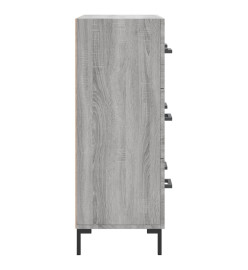 Buffet sonoma gris 69,5x34x90 cm bois d'ingénierie