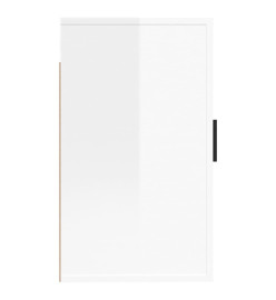 Meubles TV muraux 2 pcs Blanc brillant 40x34,5x60 cm