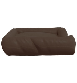 Coussin avec oreillers pour chien Marron 89x75x19 cm Tissu