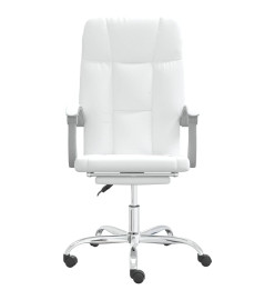 Fauteuil inclinable de bureau Blanc Similicuir