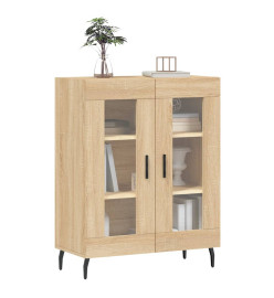 Buffet chêne sonoma 69,5x34x90 cm bois d'ingénierie