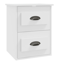 Tables de chevet murales 2 pcs blanc 41,5x36x53 cm