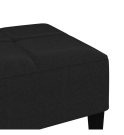 Tabouret Noir Tissu en microfibre