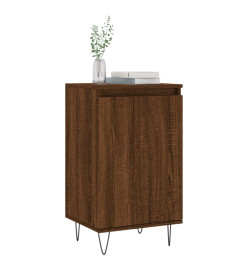 Buffet chêne marron 40x35x70 cm bois d'ingénierie