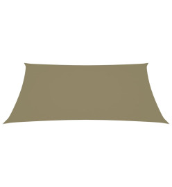 Voile de parasol Tissu Oxford rectangulaire 3x5 m Beige