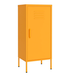 Armoire de rangement Jaune moutarde 42,5x35x101,5 cm Acier