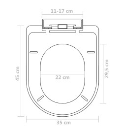 Sièges de toilette avec couvercles 2 pcs Plastique Blanc