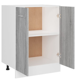 Armoire de plancher Sonoma gris 60x46x81,5 cm Bois d'ingénierie