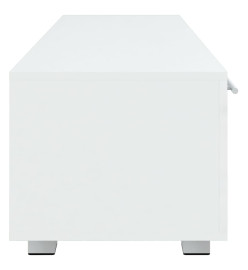 Meuble TV Blanc 110x40x35 cm Bois d'ingénierie