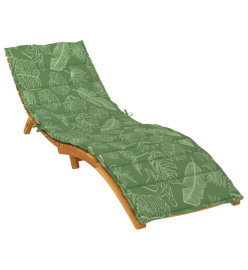 Coussin de chaise longue à motif de feuilles tissu oxford