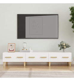 Meuble TV Blanc 150x34,5x30 cm Bois d'ingénierie