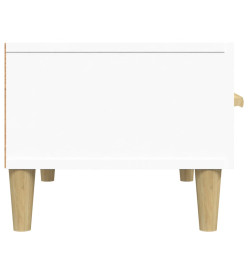 Meuble TV Blanc 150x34,5x30 cm Bois d'ingénierie