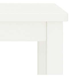 Table de chevet Blanc 35x30x47 cm Bois de pin massif