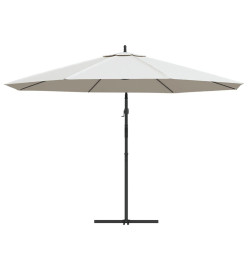 Parasol cantilever 3,5 m blanc sable