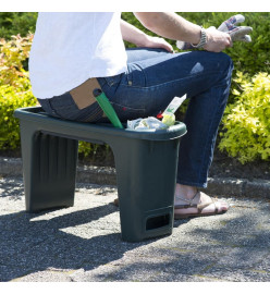 Nature Tabouret de jardinage 2-en-1 65,5 x 25 x 34 cm Vert