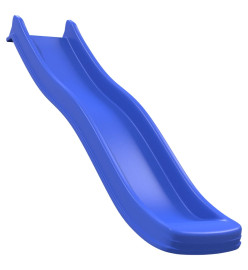 Toboggan de jeu bleu 222x42x20 cm polypropylène